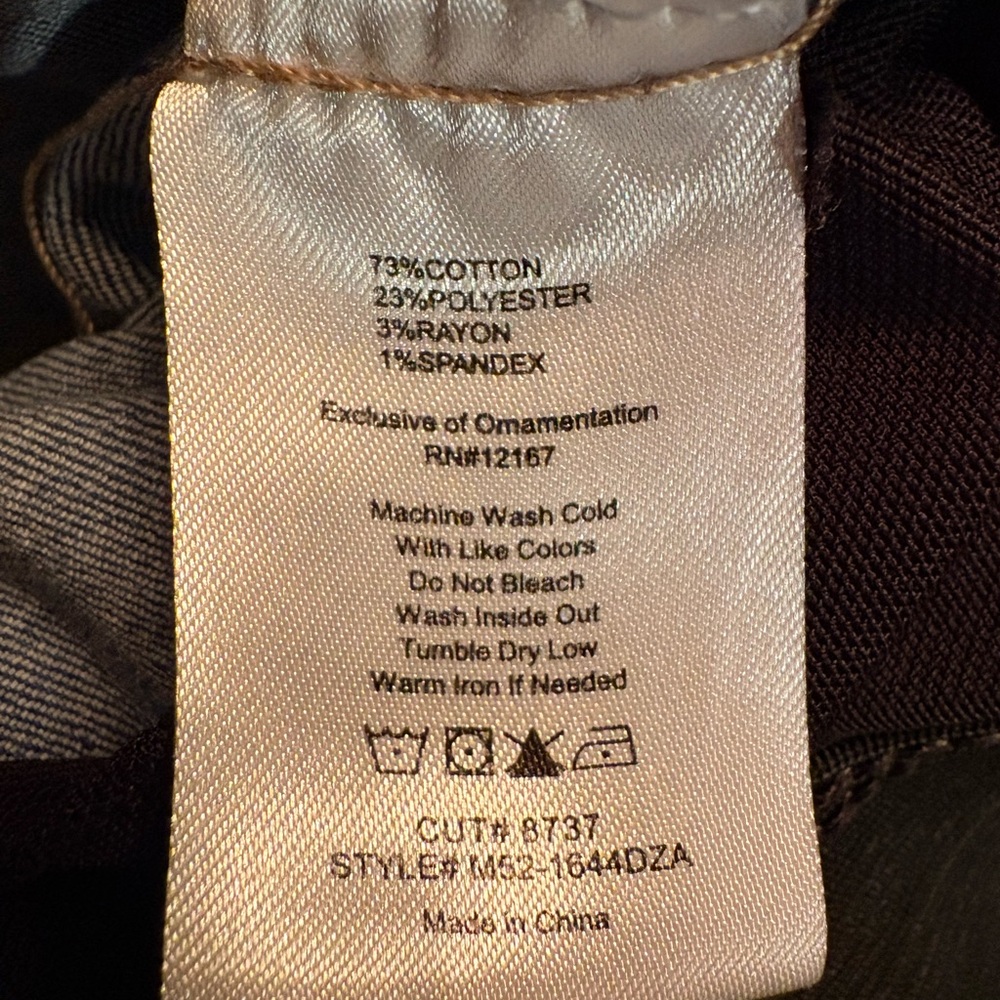 Indigo Poppy Distressed - Size 16 - Fun, Stretchy, Comfortable - Picture 12 of 13